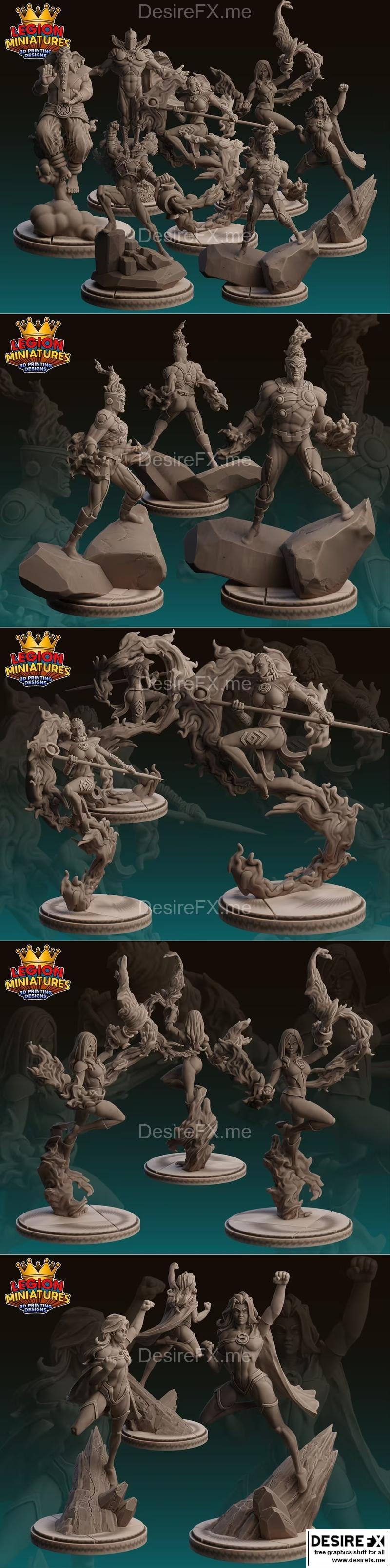 legion迷你模型-危机协议11-3D打印可打印模型|Legion Miniatures – Crisis Protocol 11 – 3D Print Model STL