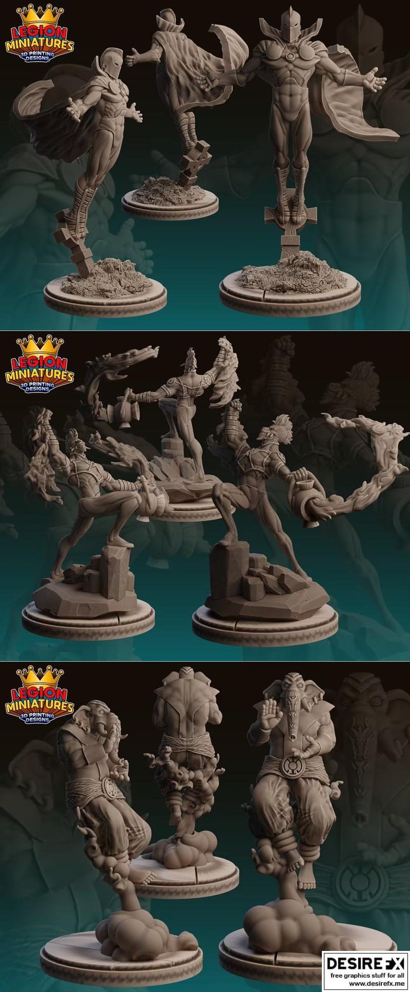 legion迷你模型-危机协议11-3D打印可打印模型|Legion Miniatures – Crisis Protocol 11 – 3D Print Model STL