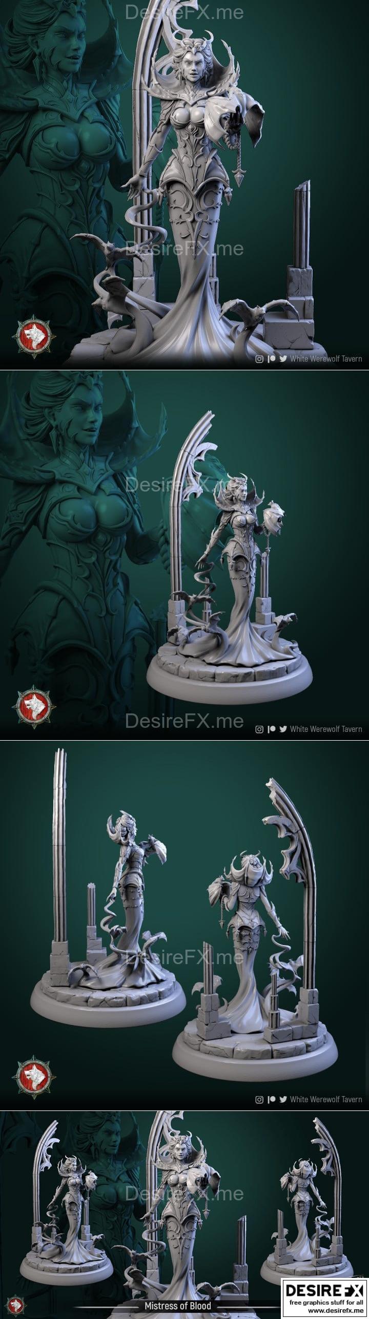 血之女王 3D打印模型|Mistress of Blood – 3D Print Model STL
