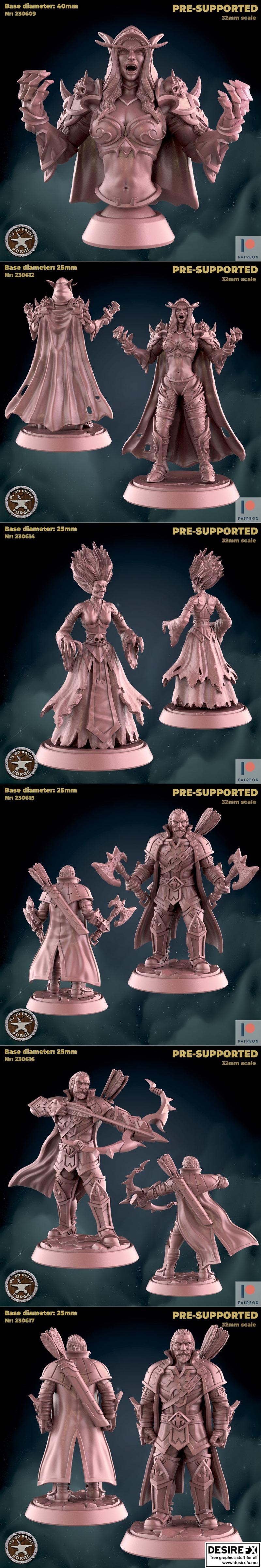 My3DPrintForge - 亡灵版 v2 2023 3D打印模型|My3DPrintForge – Undeads v2 June 2023 – 3D Print Model STL