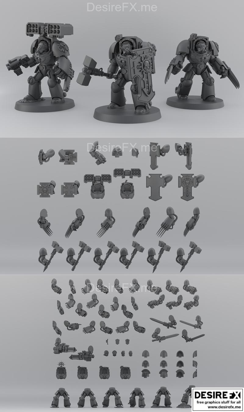 Termi V4 - 3D打印模型 - 动漫游戏角色模型|Termi V4 – 3D Print Model STL