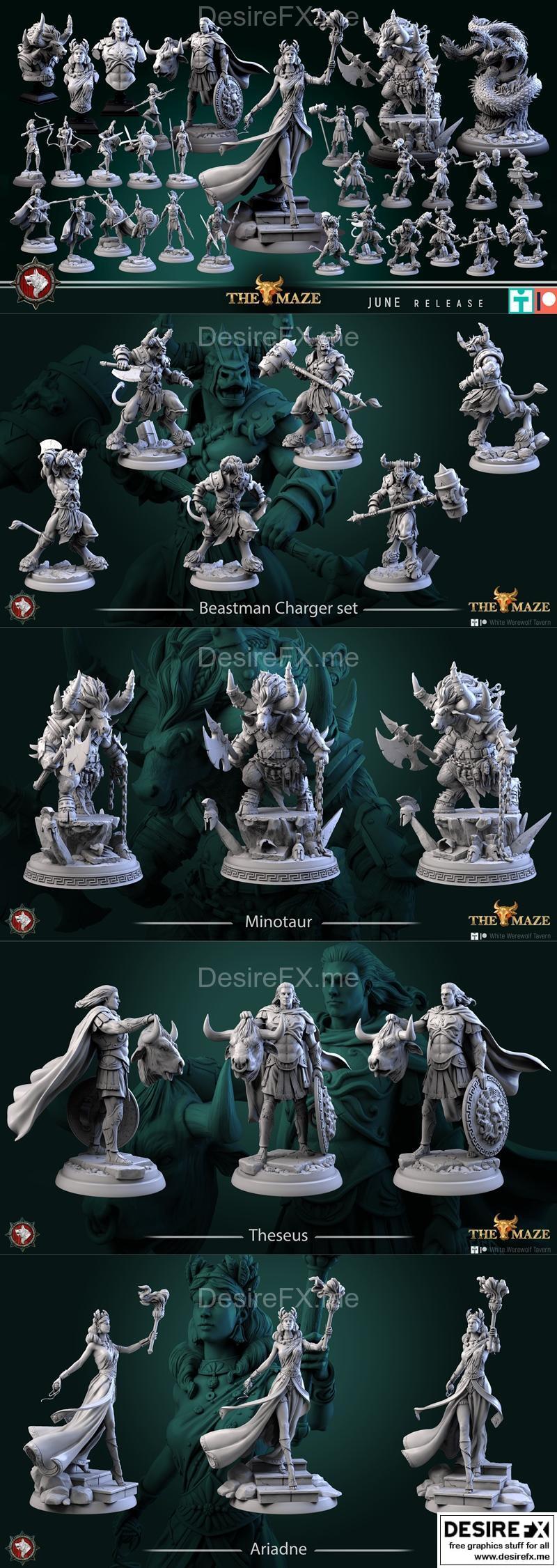 白狼酒馆——迷宫篇 3D打印模型|White Werewolf Tavern – The Maze June 2023 – 3D Print Model STL