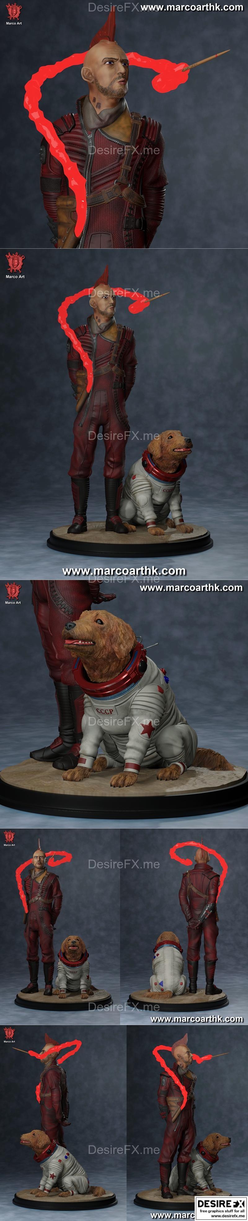 宇宙与克兰林——3D打印模型|Cosmo and Kraglin – 3D Print Model STL
