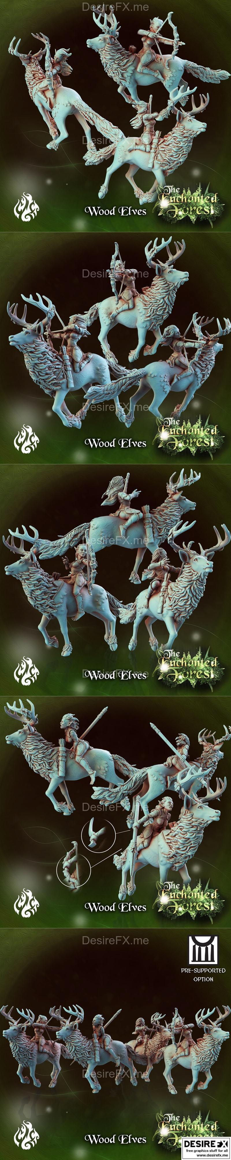 木精灵——3D打印模型 STL|Wood Elves – 3D Print Model STL