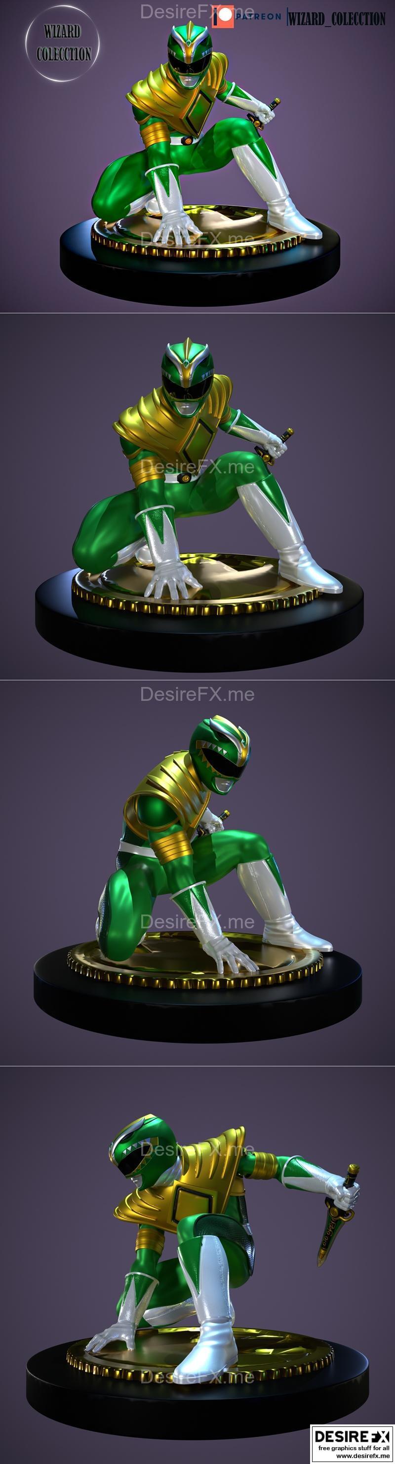 绿战士—— Power Rangers——3D打印模型|Green Ranger – power ranger – 3D Print Model STL
