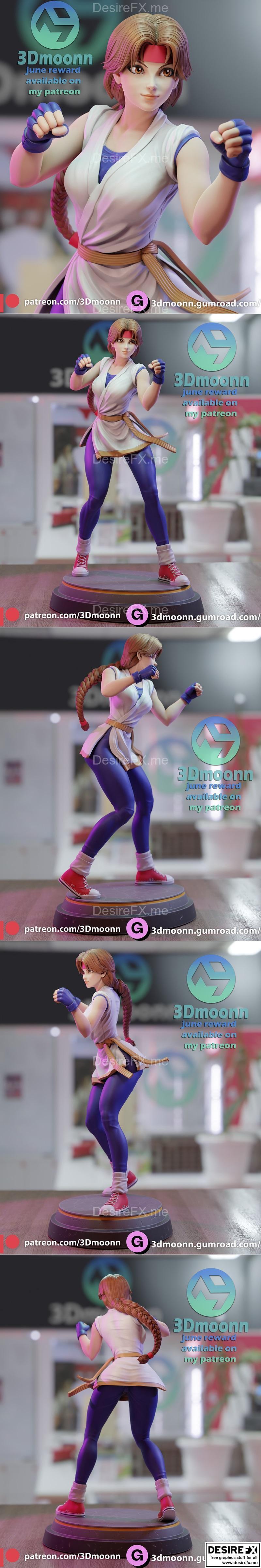 Yuri 3D打印模型：月之女神（3Dmoonn）|Yuri – 3Dmoonn – 3D Print Model STL