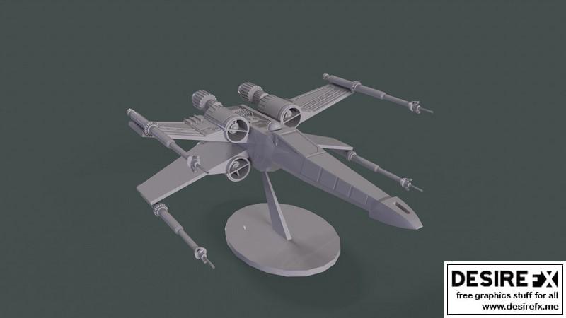 X翼战机3D打印模型|X-Wing