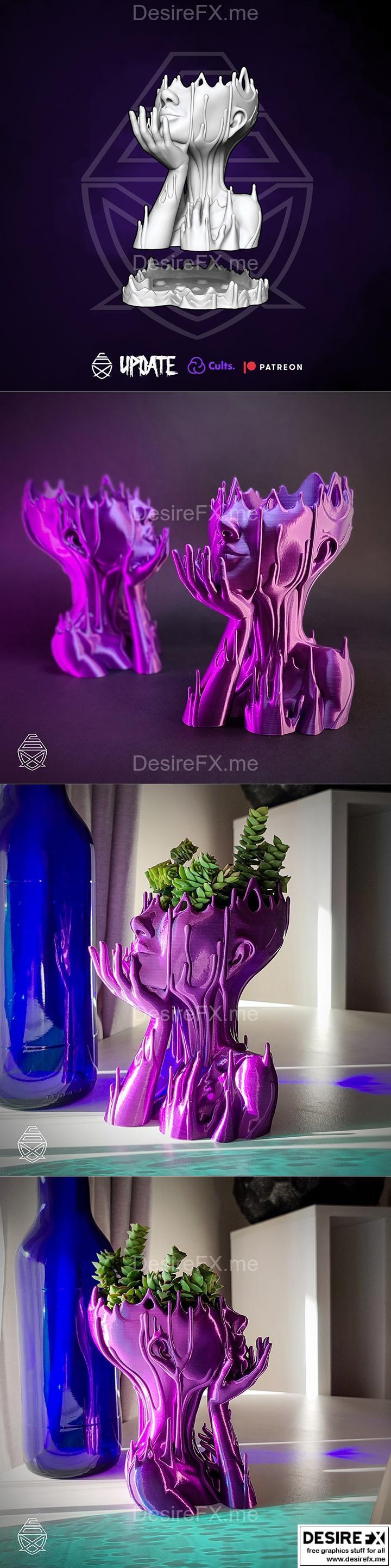 熔融少女 - 3D打印模型|Melted girl – 3D Print Model STL