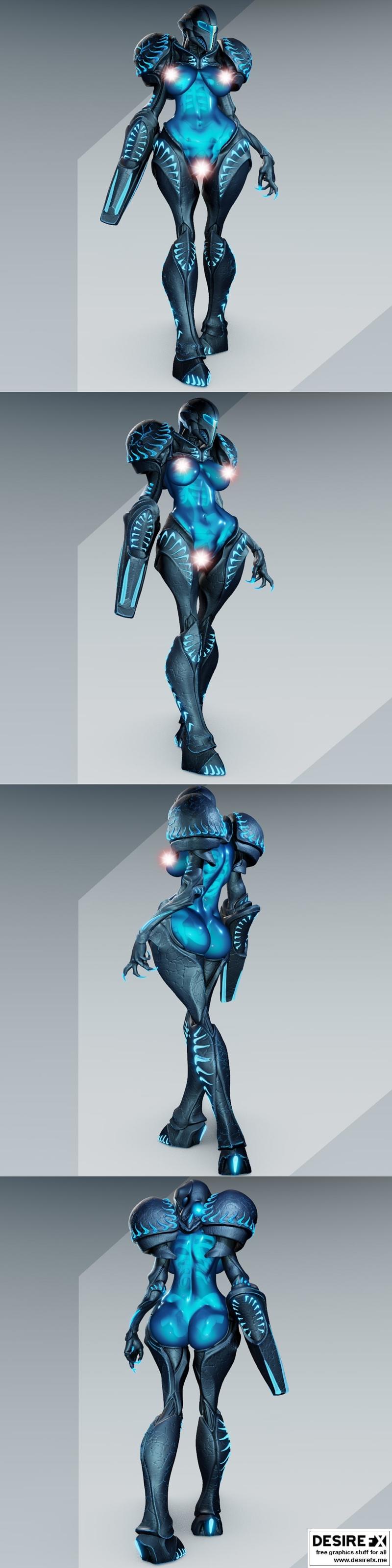 暗黑萨姆斯 - 3D打印模型|Dark Samus – 3D Print Model STL