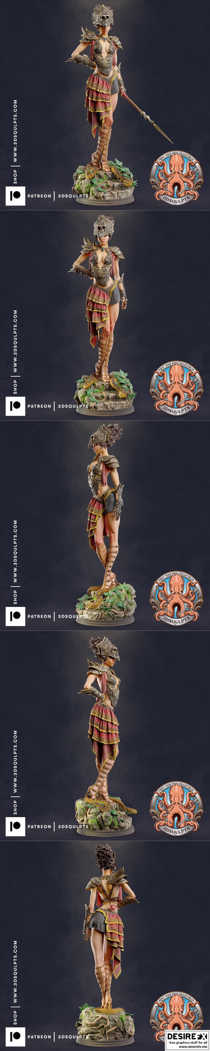 3D打印模型：珀耳塞福涅角色雕塑|3dsqulpts – Persephone – 3D Print Model STL