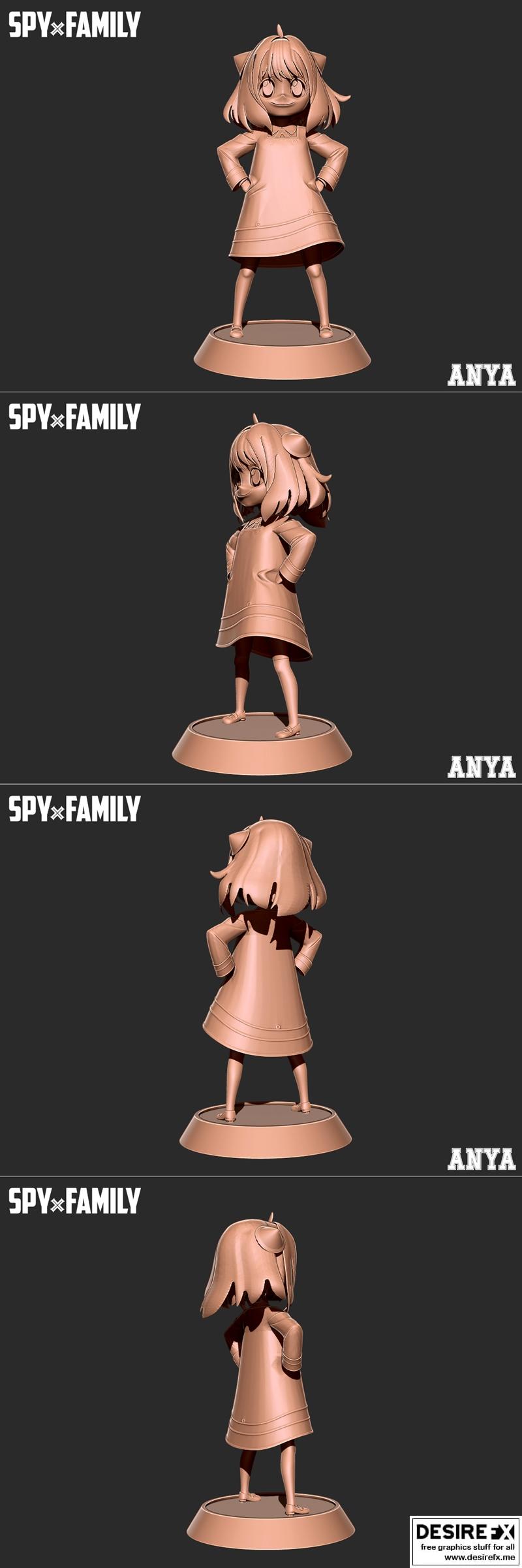 《Spy x Family 安娜·福尔杰 3D打印模型》|Spy x Family Anya Forger – 3D Print Model STL