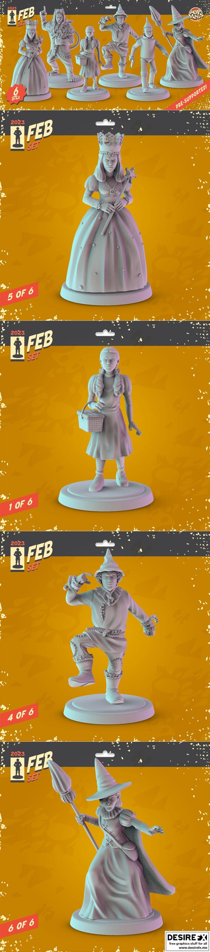 Pop Minis – 魔法奇想记 – 俄克拉荷马州的奥兹魔法师 3D打印模型|Pop Minis – The Wizard of Oz – 3D Print Model STL