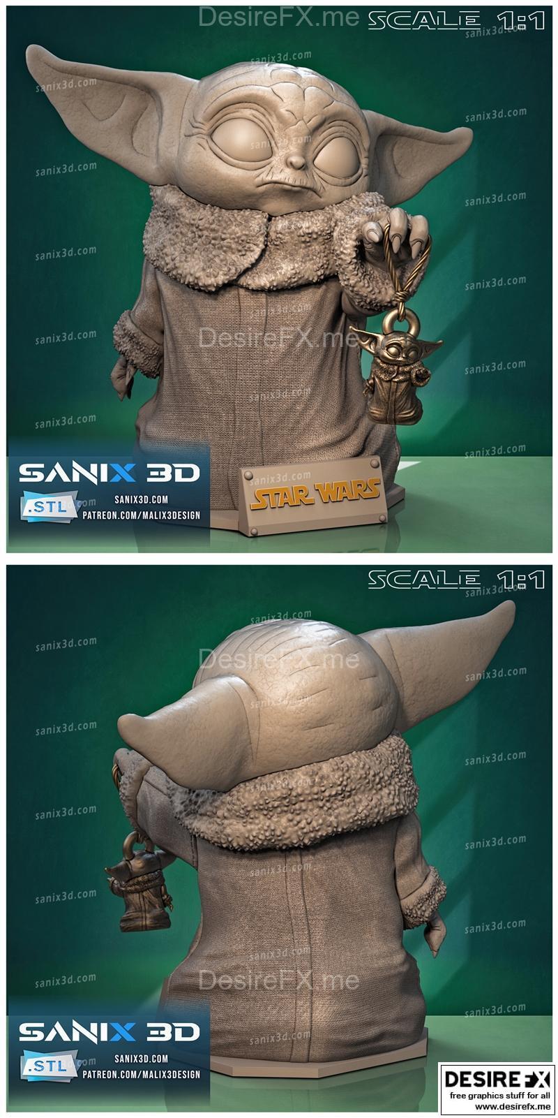 Sanix - 理想乡 - 理想乡3D打印模型|Sanix – Grogu – 3D Print Model STL