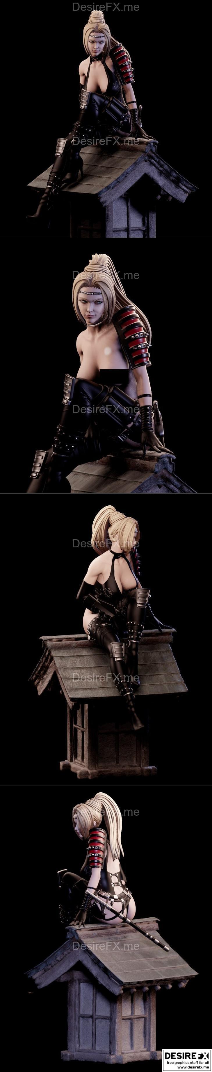 Rachel - 动漫游戏角色3D打印模型|Rachel – 3D Print Model STL