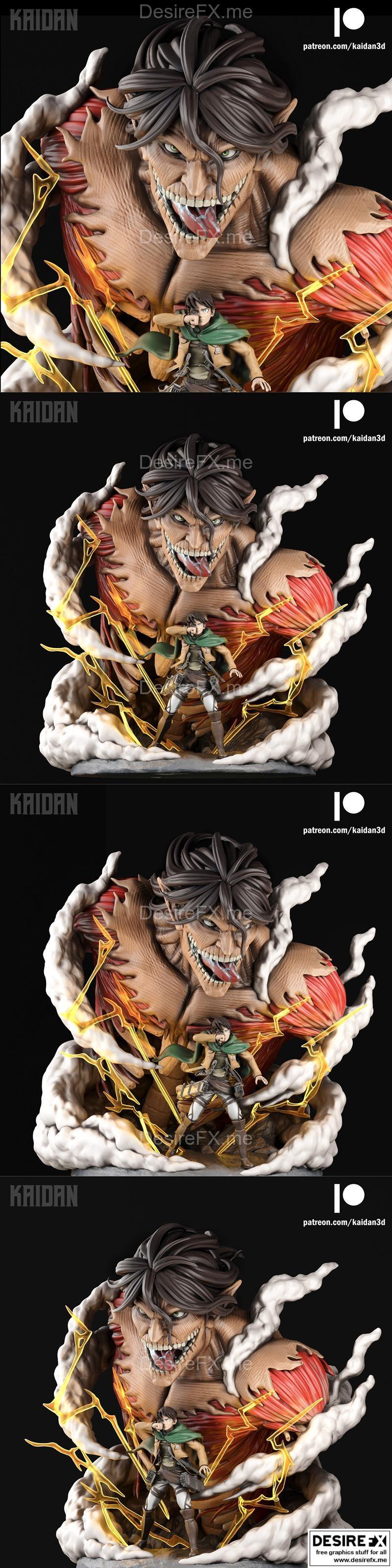 攻击 titan 3D打印模型|The Attack Titan – EXTRA MODEL – 3D Print Model STL