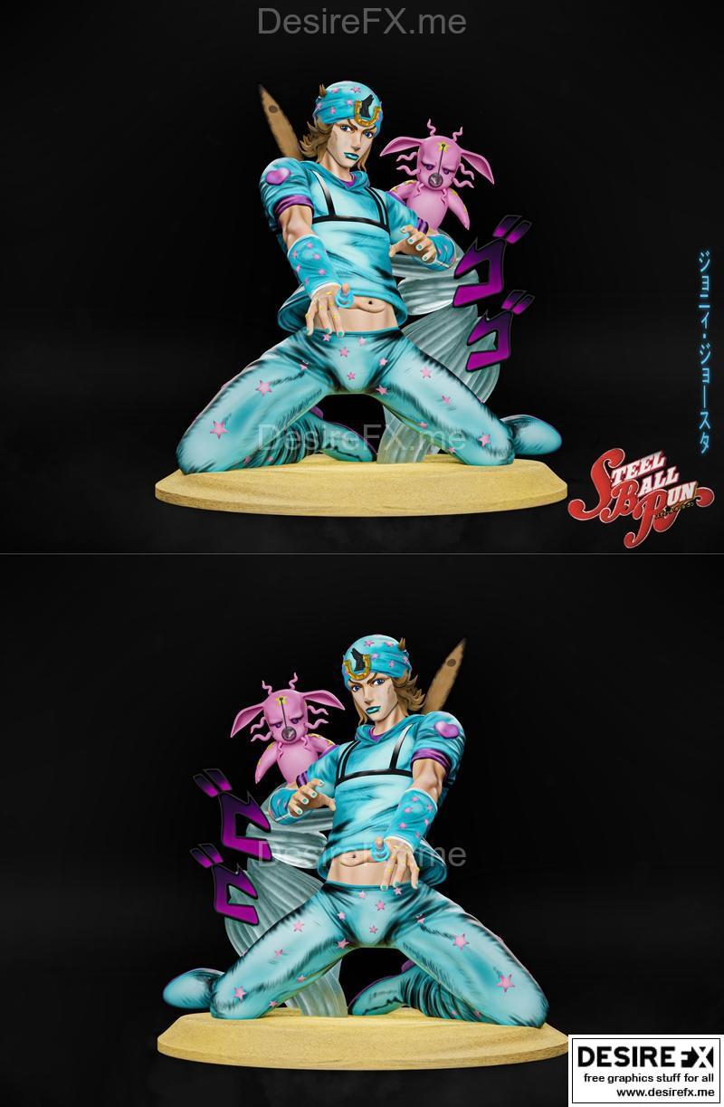 乔乔的奇妙冒险 3D打印模型 杰尼·乔斯达|Johnny Joestar JoJos Bizarre Adventure – 3D Print Model STL