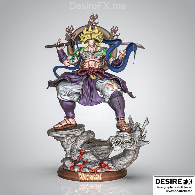 布鲁利·萨姆拉伊 3D打印模型|Broly Samurai – 3D Print Model STL