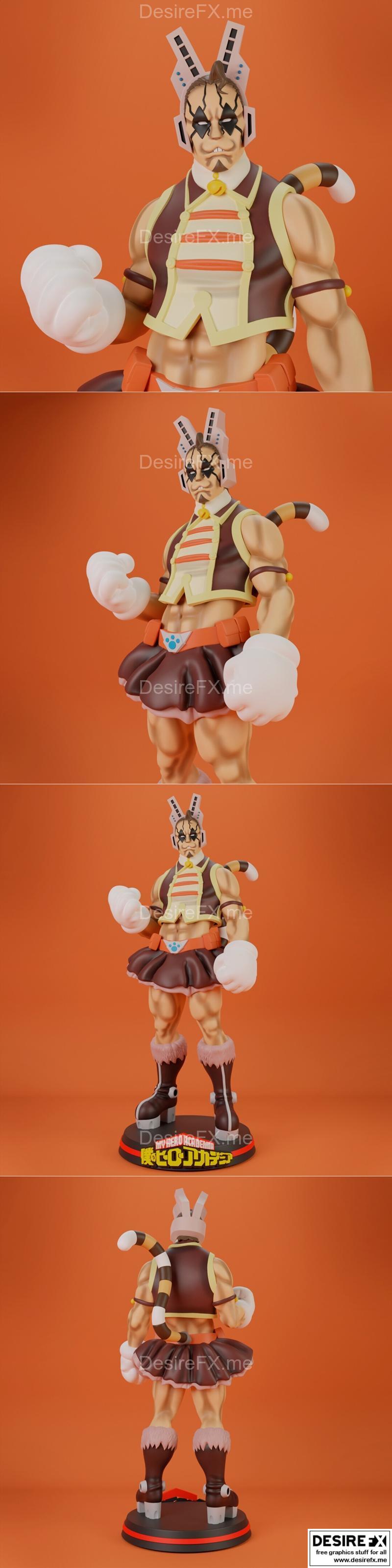 Yawara Chatora – 狮子 – 3D打印模型|Yawara Chatora – Tiger – 3D Print Model STL