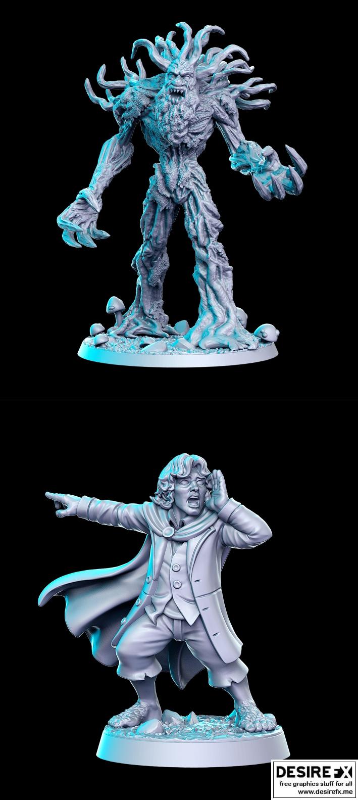 RNE工作室《逆影》角色3D打印模型套装|RNE Studio – Against the Shadows – Starter Pack 2 – 3D Print Model STL