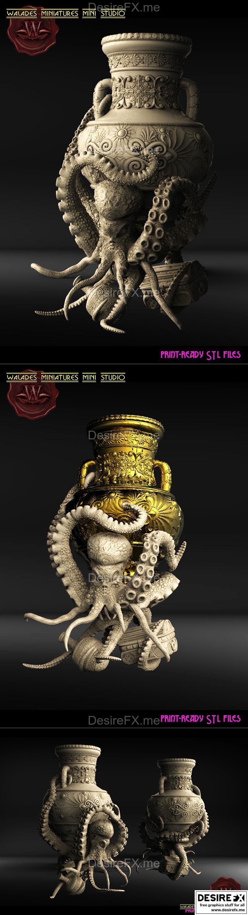 Walades Studio - 喵星人3D打印模型 STL|Walades Studio – Sprut – 3D Print Model STL