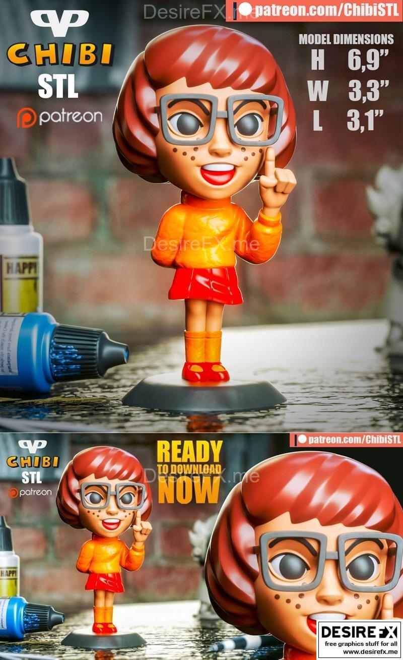 Velma小模型 3D打印雕塑 STL文件|Velma Chibi – 3D Print Model STL