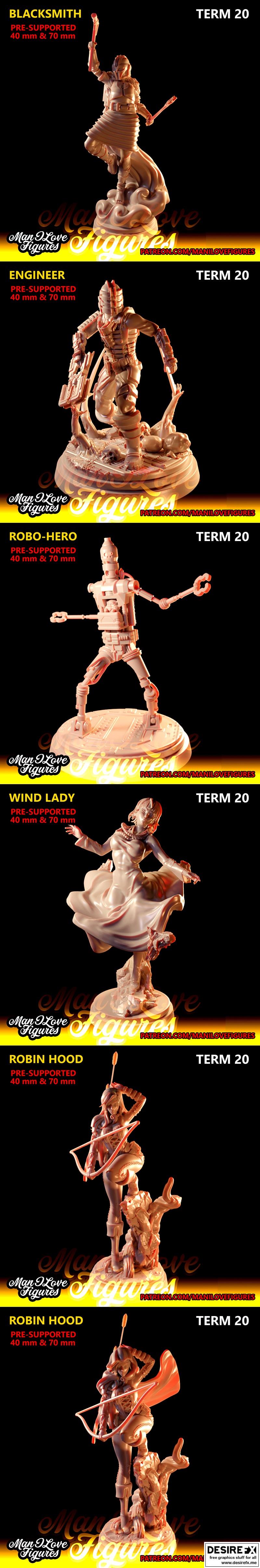 曼哈顿之爱：Term 20 3D打印模型|Man I Love Figures – Term 20 – 3D Print Model STL