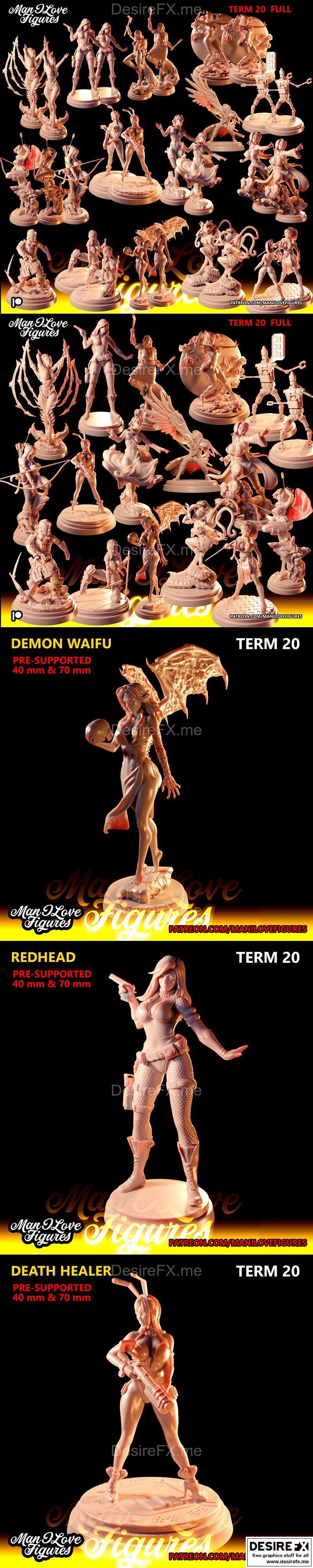 曼哈顿之爱：Term 20 3D打印模型|Man I Love Figures – Term 20 – 3D Print Model STL