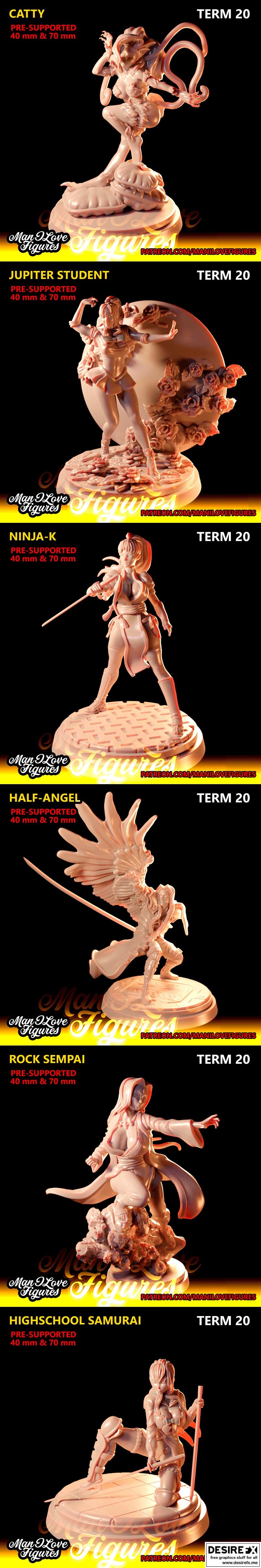 曼哈顿之爱：Term 20 3D打印模型|Man I Love Figures – Term 20 – 3D Print Model STL