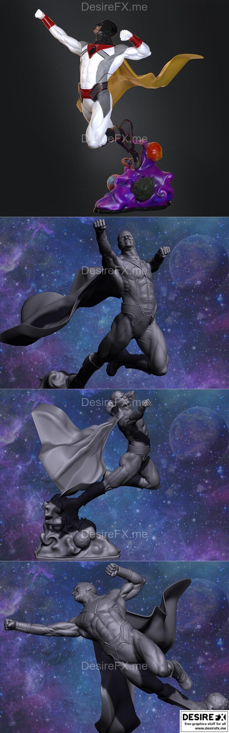 太空幽灵雕像 - 3D打印模型|Space Ghost Statue – 3D Print Model STL