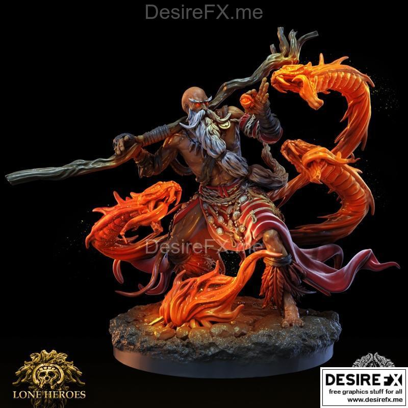 婆罗门僧侣——3D打印模型|Brahmin the Monk – 3D Print Model STL