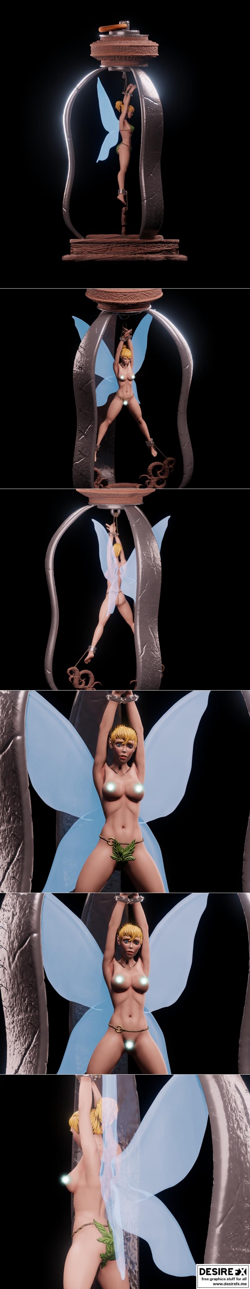 小飞象3D打印模型|Tinkerbell Fanart – 3D Print Model STL