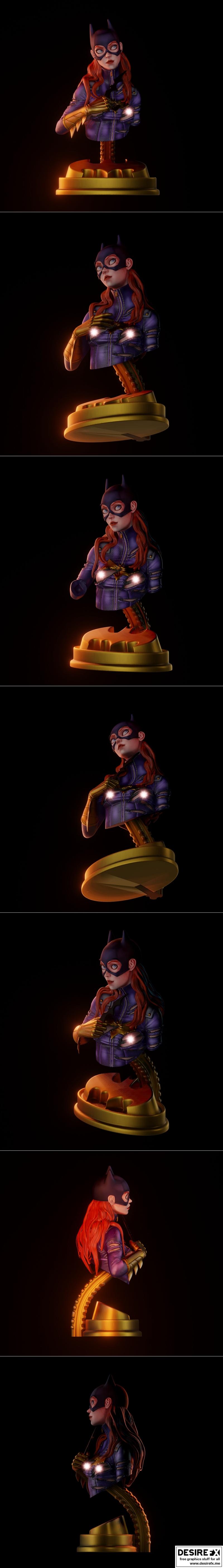 蝙蝠女孩3D打印模型 STL|Batgirl Fanart – 3D Print Model STL