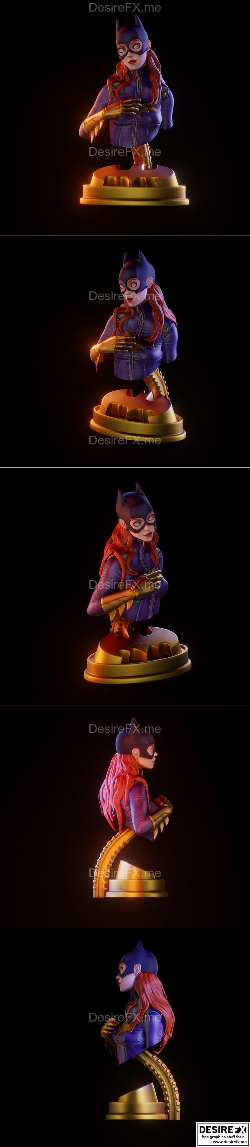 蝙蝠女孩3D打印模型 STL|Batgirl Fanart – 3D Print Model STL