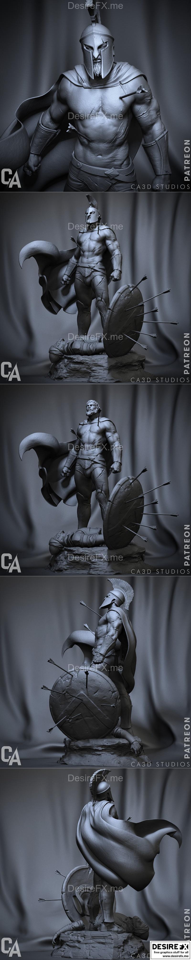 Ca 3D工作室 - 乐尼达斯 - 3D打印模型|Ca 3d Studios – Leonidas – 3D Print Model STL