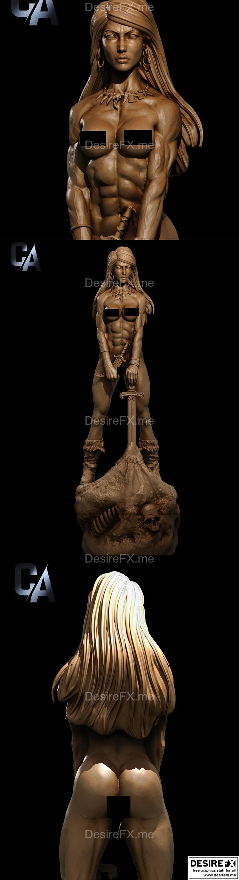 Ca 3d Studios – 3D打印女版康纳模型|Ca 3d Studios – Female Conan NSFW Version – 3D Print Model STL