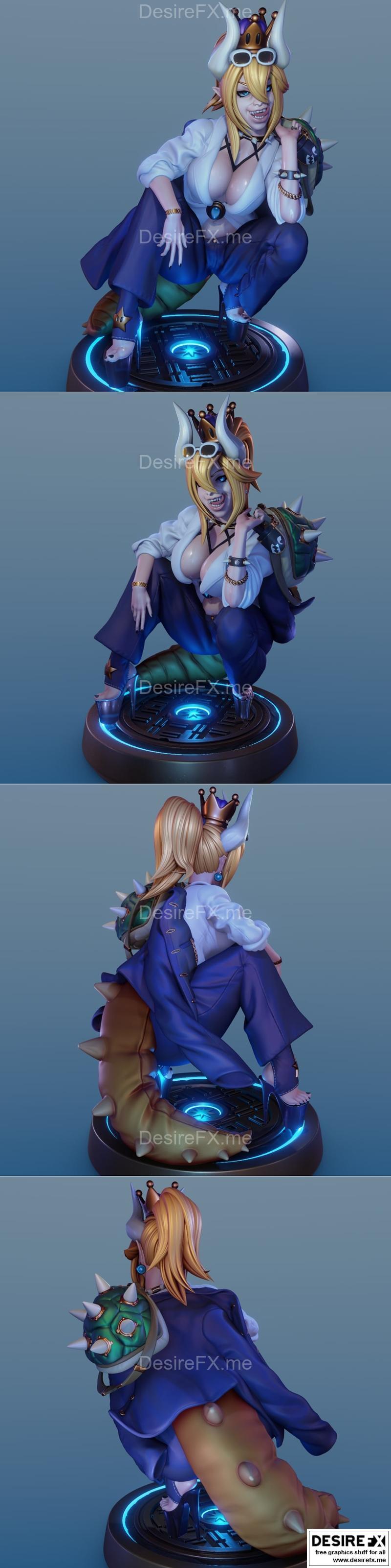 3D打印模型：Bowsette角色造型|Bowsette – 3D Print Model STL