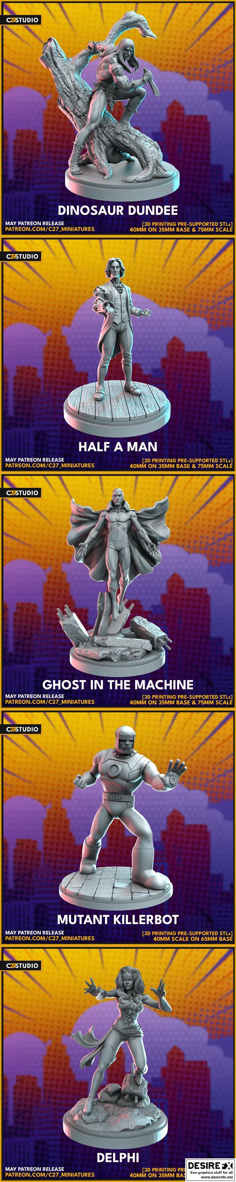 C27 2023 3D打印模型：赛博朋克2077 机械臂角色模型|C27 May 2023 – 3D Print Model STL