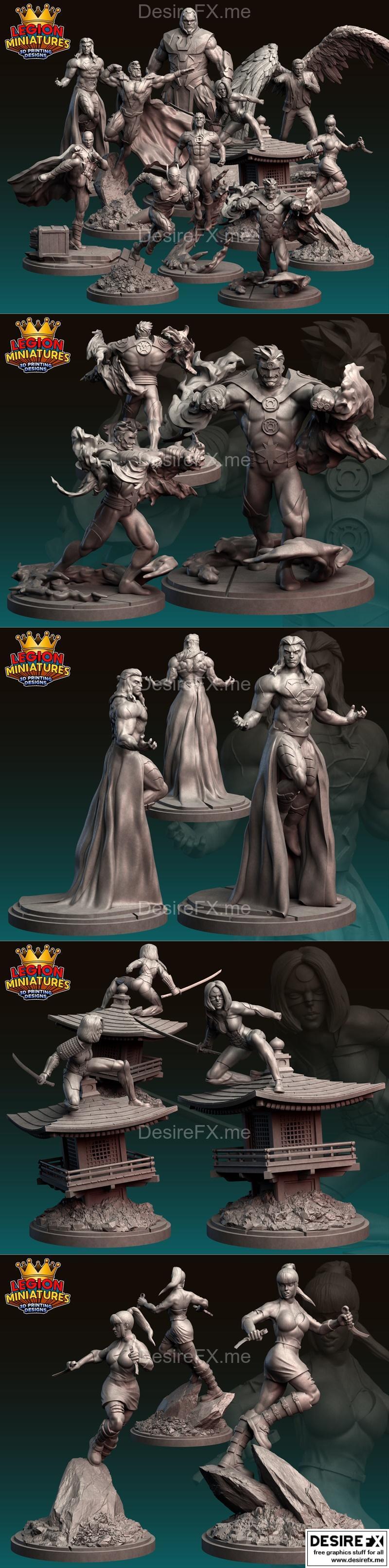 legion迷你模型-24D版-2023年5月发布-3D打印STL格式|Legion Miniatures – Pack 24D May 2023 – 3D Print Model STL