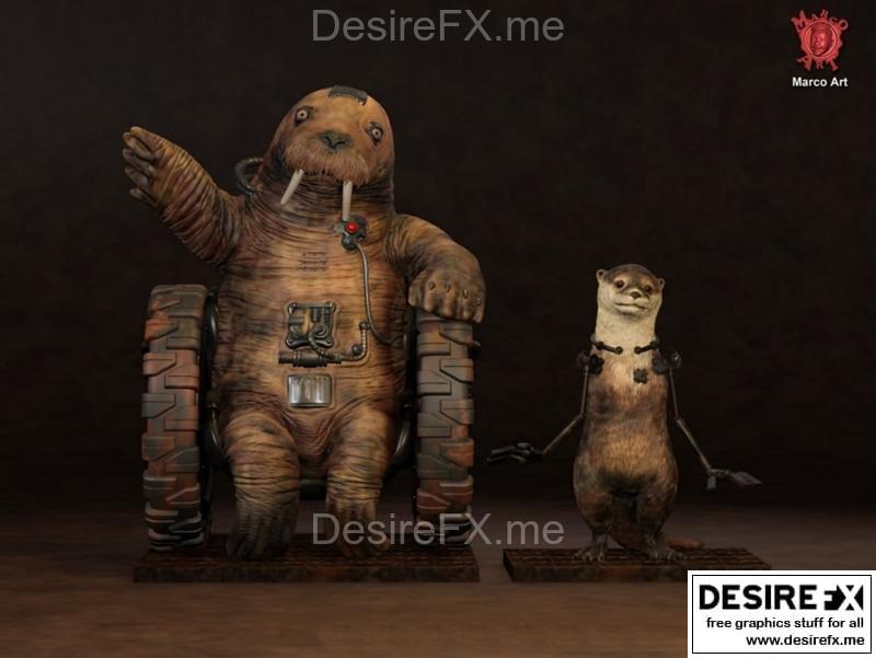 Lylla与Teefs 3D打印模型|Lylla and Teefs – 3D Print Model STL