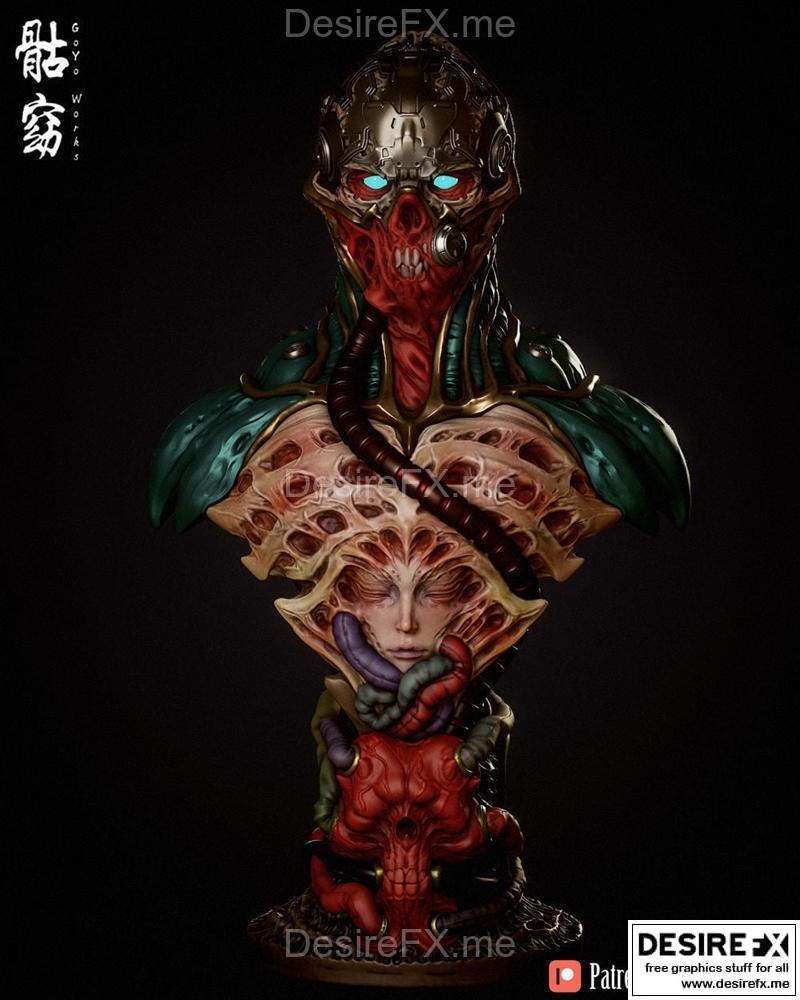 Biomega bust 3D打印模型|Biomega Bust – 3D Print Model STL