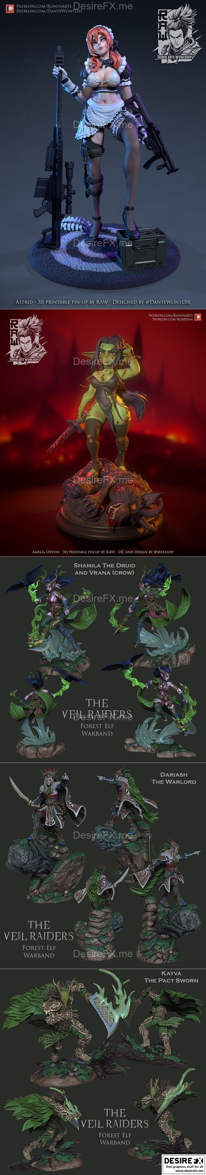 Ronin Arts Workshop RAW - M28 六月2023 3D打印模型|Ronin Arts Workshop RAW – M28 June 2023 – 3D Print Model STL