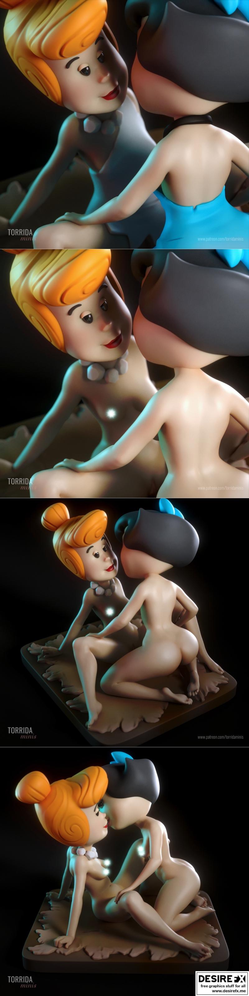 Betty与Wilma 3D打印迷你模型|Betty and Wilma – Torrida Minis – 3D Print Model STL