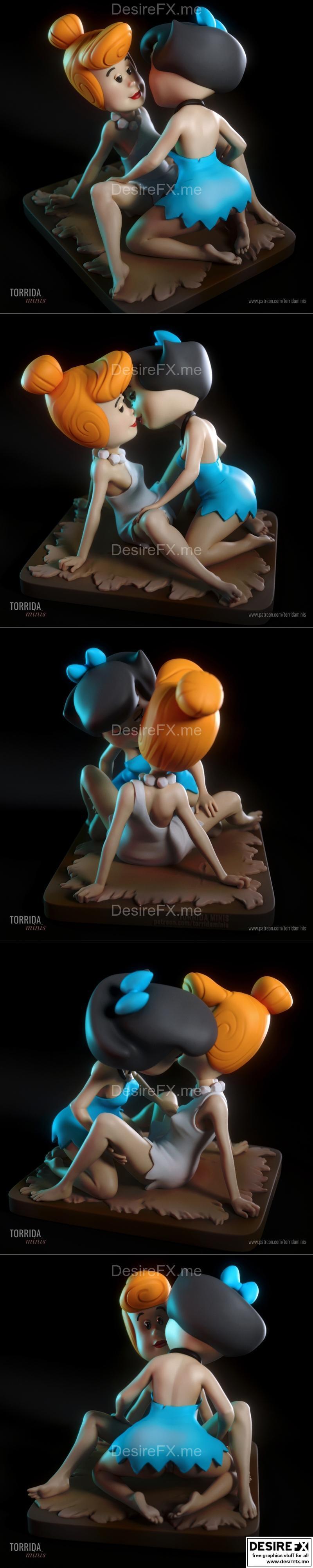 Betty与Wilma 3D打印迷你模型|Betty and Wilma – Torrida Minis – 3D Print Model STL