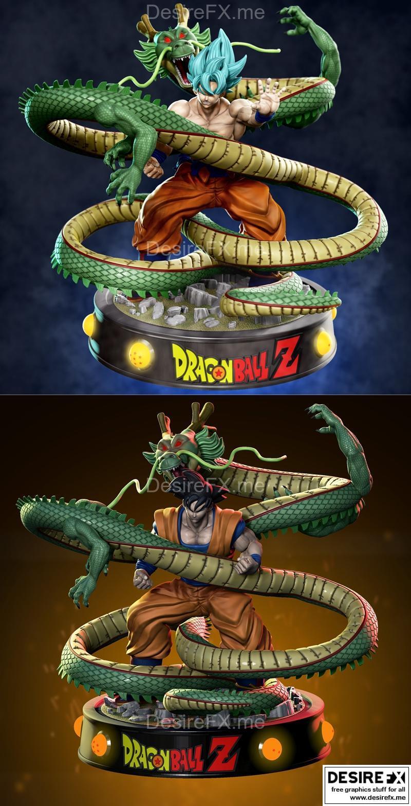 龙珠 - 悟空 - 3D打印模型|Dragon Ball – GOKU DRAGON – 3D Print Model STL