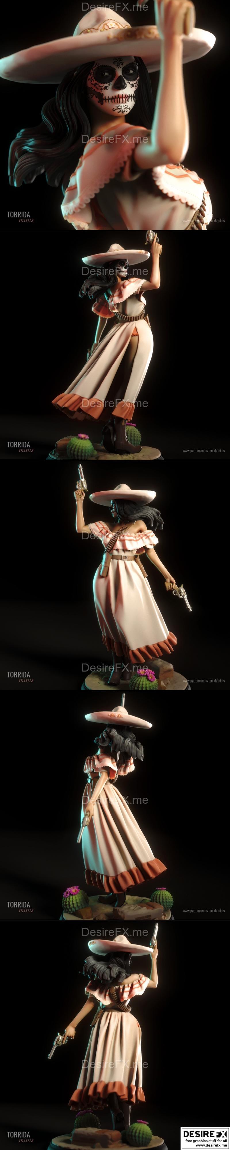 Torrida Minis 3D打印模型：Daniela角色精致可玩模型|Daniela – Torrida Minis – 3D Print Model STL
