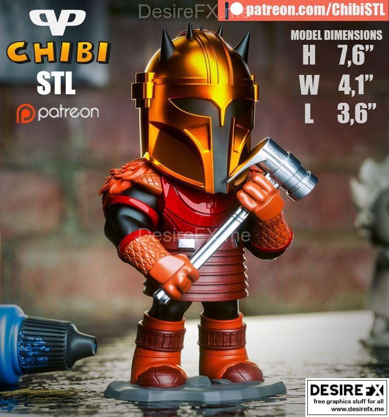 3DXM - 机甲战士 - 武器修理工模型|3DXM – The Armorer – 3D Print Model STL