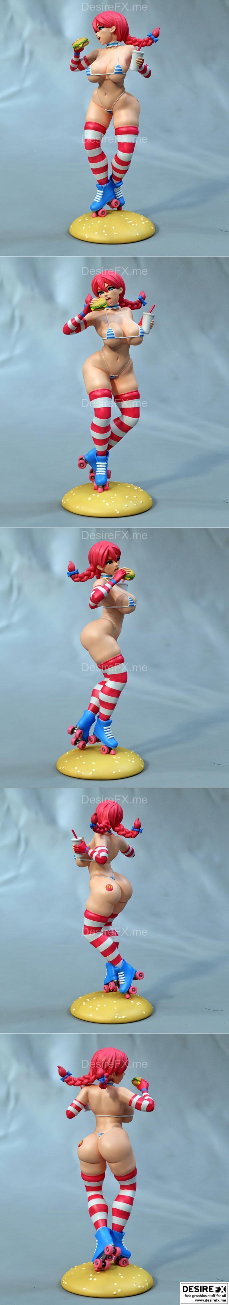 独家呈现 - 芬恩堡 - 3D打印模型|Exclusive – Wendy burger – 3D Print Model STL