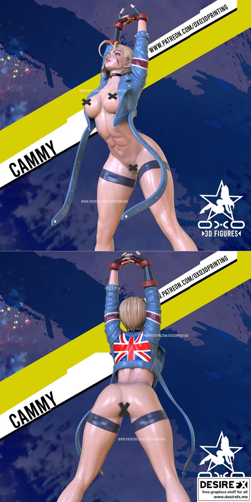 街机战士卡姆 3D打印模型|OXO3D – Cammy from Street Fighter – 3D Print Model STL