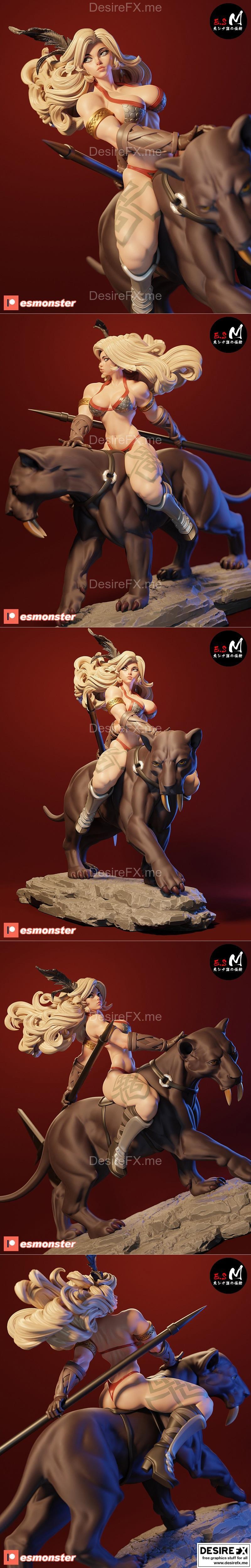 亚马逊-ES怪物-3D打印模型|Amazon – E.S Monster – 3D Print Model STL