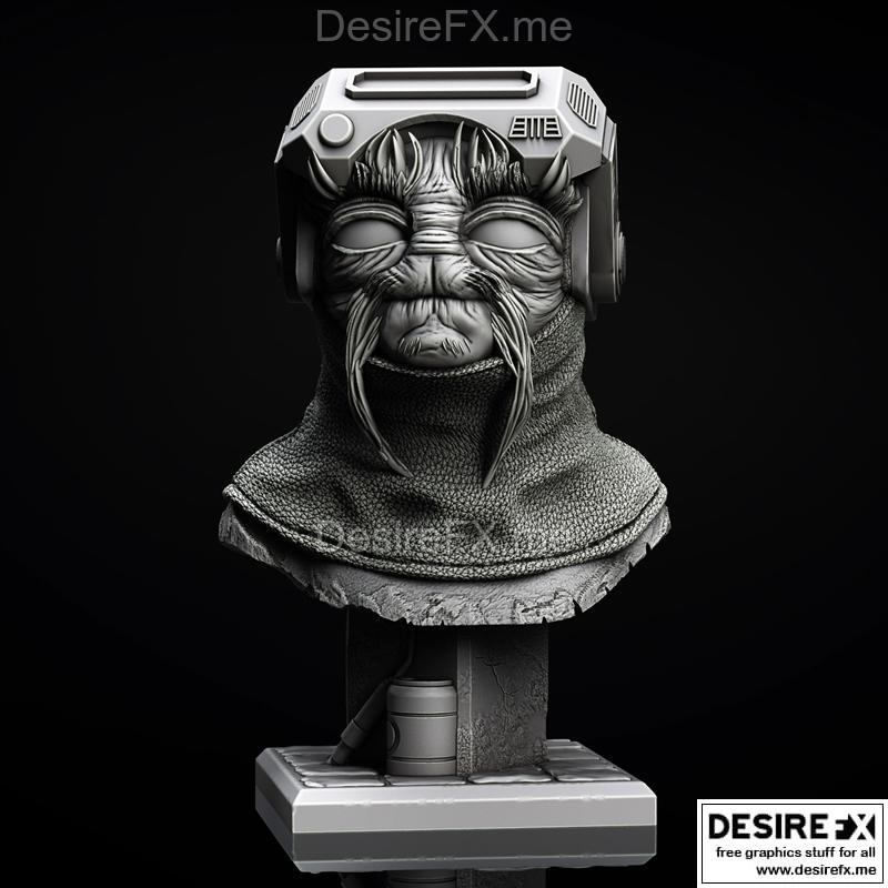 Babu Frik Bust 3D打印模型|Babu Frik Bust – 3D Print Model STL